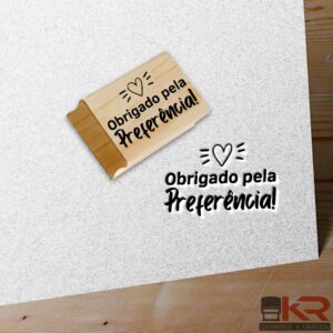 Carimbo Obrigado pela preferência