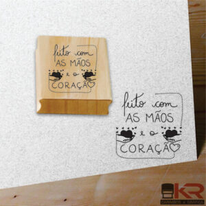 Carimbo Feito com as Mãos e o coração