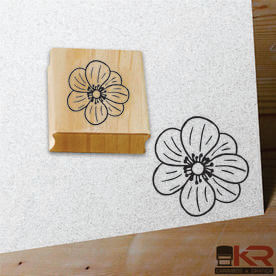 Carimbo Flor Listrada