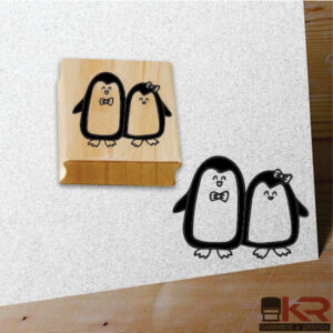 Carimbo Casal de Pinguim