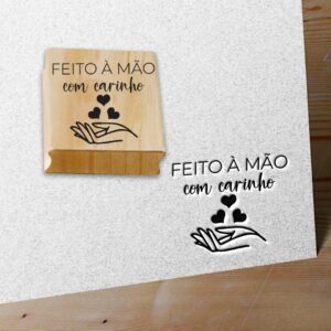 CARIMBO FEITO A MÃO COM CARINHO