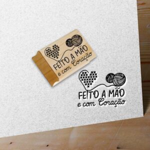 CARIMBO FEITO A MÃO E COM CORAÇÃO - Ponto cruz
