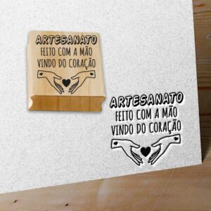 CARIMBO ARTESANATO - FEITO COM A MÃO VINDO DO CORAÇÃO