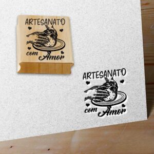 CARIMBO ARTESANATO COM AMOR