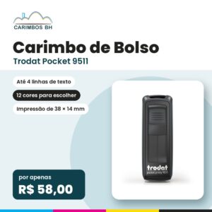 Carimbo de Bolso Trodat Pocket 9511