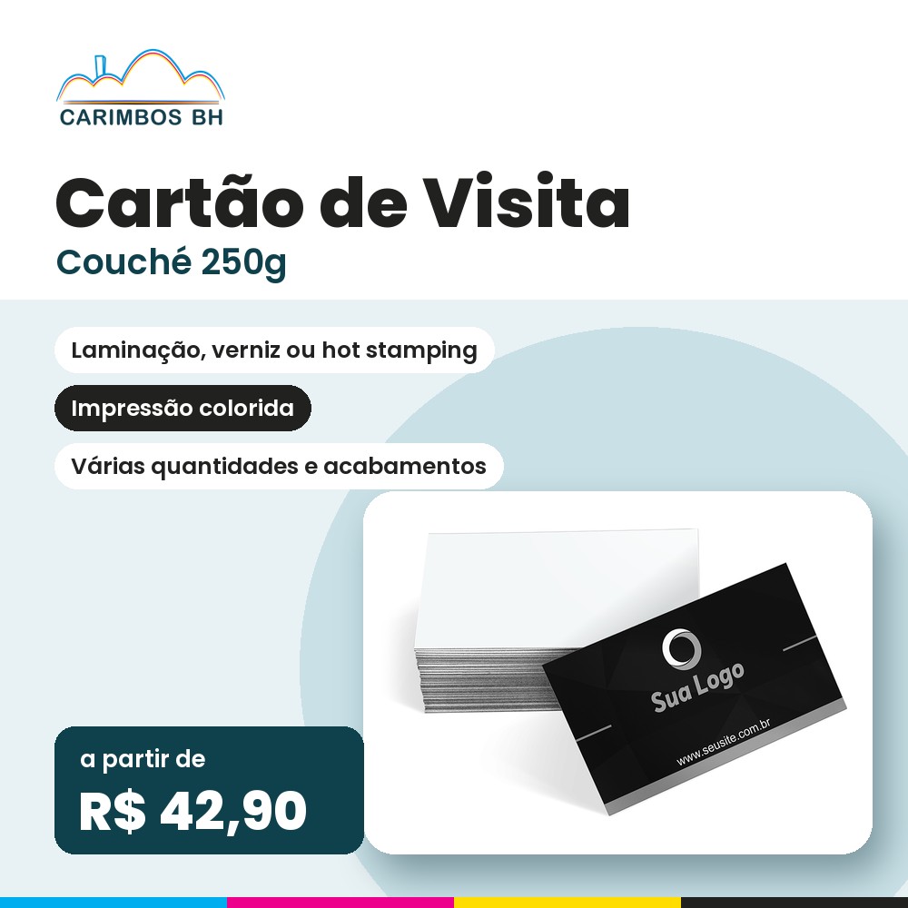 Cartão de Visita Couché 250g