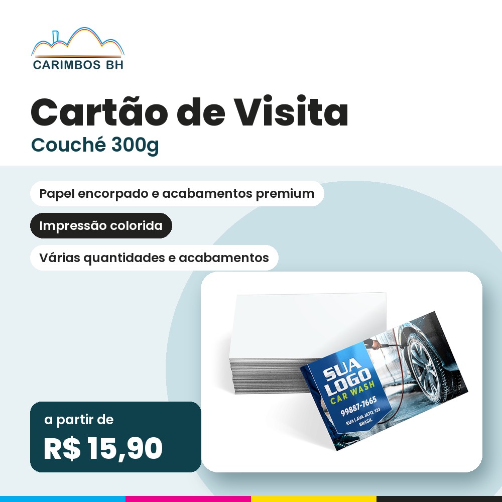 Cartão de Visita Couché 300g