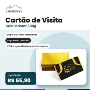 Cartão de Visita Gold Master 300g