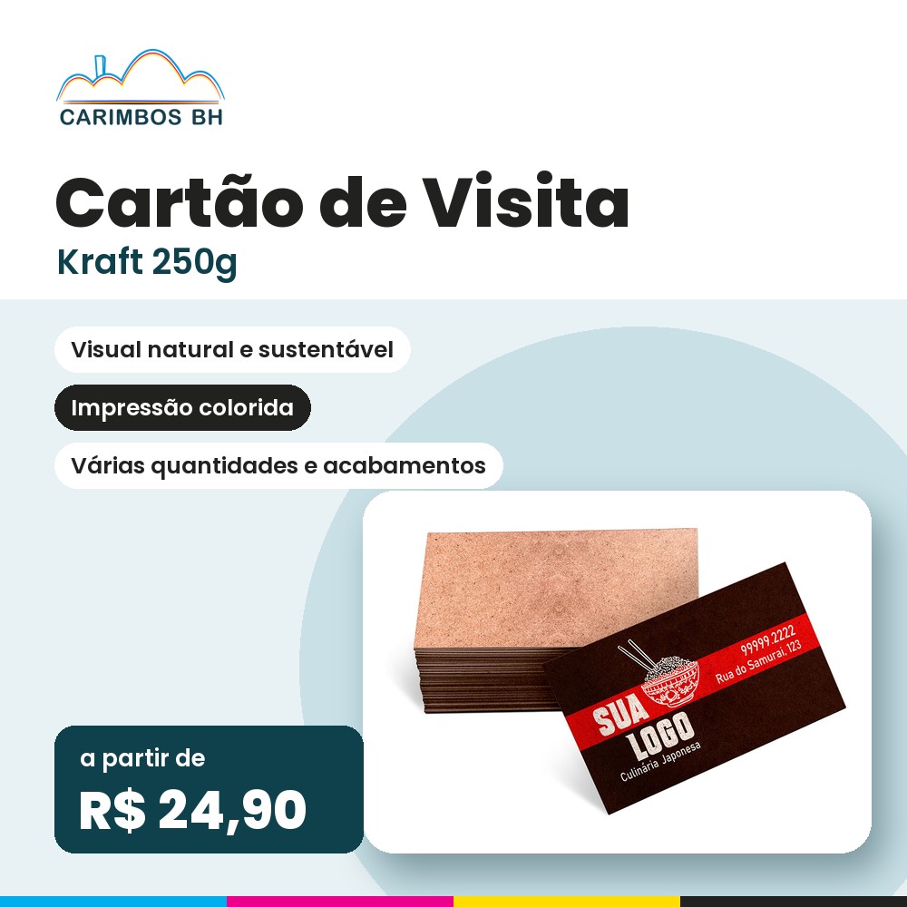 Cartão de Visita Kraft 250g