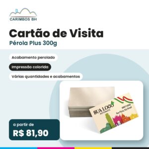 Cartão de Visita Pérola Plus 300g