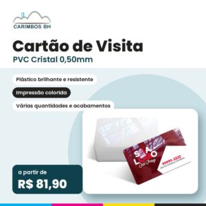 Cartão de Visita PVC Cristal 0,50mm