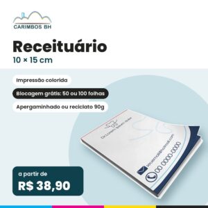 Receituário 10 × 15 cm