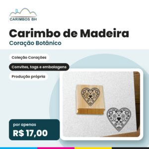 Carimbo Coração Botânico