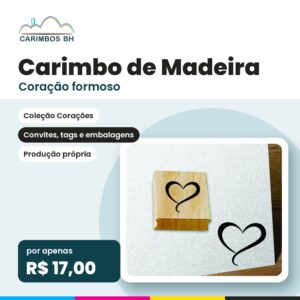 Carimbo Coração formoso