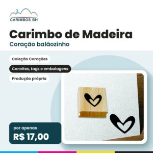 Carimbo Coração balãozinho