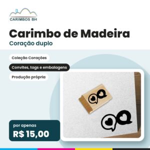 Carimbo Coração duplo